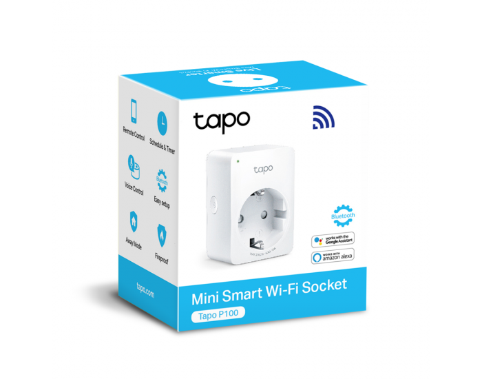 Wi-Fi Smart мини контакт TP-Link Tapo P100 (4-pack)