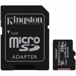 Kingston 256GB microSDXC Canvas Select Plus 100R A1 C10 Card + ADP EAN: 740617298710 - USB Хъбове, Четци и Флашки