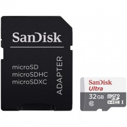 SanDisk Ultra Light microSDHC + SD Adapter 32GB 100MB/s Class 10 - USB Хъбове, Четци и Флашки