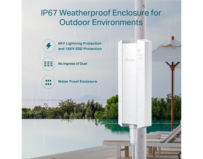 Точка за достъп TP-Link Omada EAP650-Outdoor AX3000 Indoor/Outdoor WiFi 6 Access Point