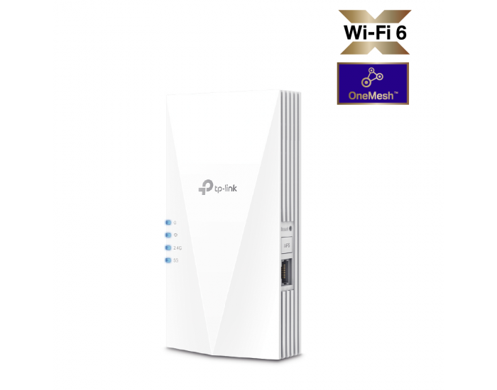 Удължител на обхват TP-Link RE600X AX1800 Wi-Fi 6 OneMesh 2-лентов