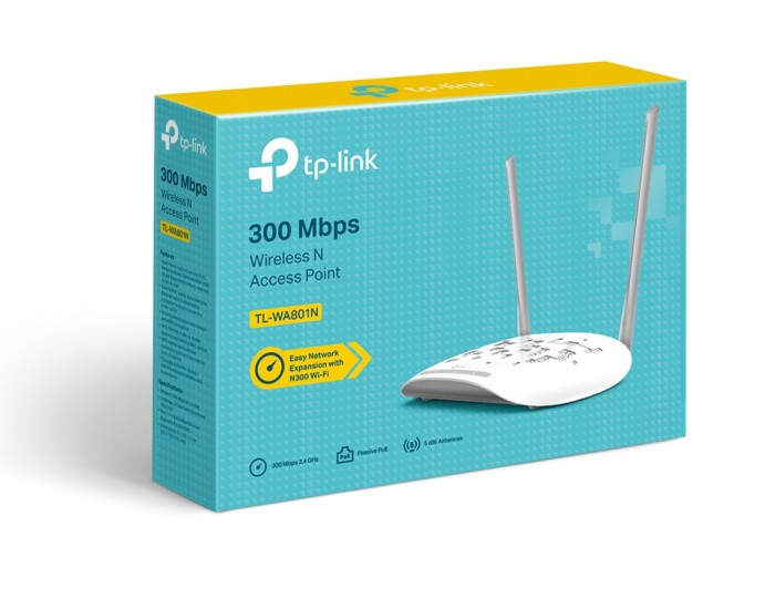 Точка за достъп TP-Link TL-WA801N 300Mbps PoE