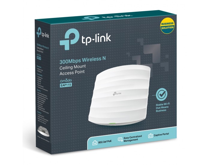 Точка за достъп TP-Link EAP115 300Mbps Wireless N Gigabit