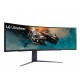 Монитор LG 49GR85DC-B, 49" Ultragear VA AG, 1ms, 32:9 Curved 1000R Gaming QHD (5120x1440), 240HZ, 450cd/m2, 2500:1, DCI-P3 95%, FreeSync, NVIDIA G-Sync, HDR 600 ,VRR, USB Type-C, HDMI, DisplayPort, PIP, PBP, Height, Swivel, Tilt, Black