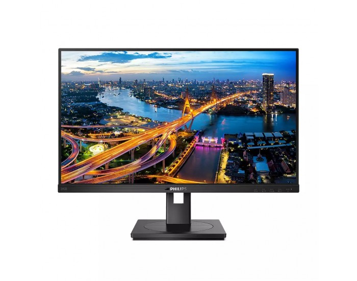 Монитор Philips 245B1, 23.8" IPS WLED, 2560x1440@75Hz, 4ms GtG, 250cd m/2, 1000:1, DCR 50M:1, Adaptive Sync, FlickerFree, Low Blue Mode, 2Wx2, Tilt, Height Adjust, Pivot, Swivel, DVI, HDMI, DP, USB hub