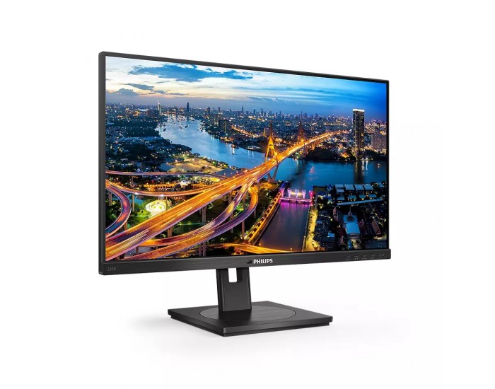 Монитор Philips 245B1, 23.8" IPS WLED, 2560x1440@75Hz, 4ms GtG, 250cd m/2, 1000:1, DCR 50M:1, Adaptive Sync, FlickerFree, Low Blue Mode, 2Wx2, Tilt, Height Adjust, Pivot, Swivel, DVI, HDMI, DP, USB hub