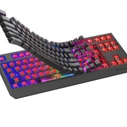 Клавиатура Genesis Gaming Keyboard Thor 230 TKL Wireless US Black RGB Mechanical Outemu Red - Клавиатури, Мишки и Падове