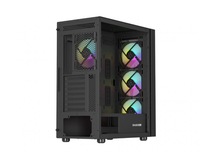 Кутия за компютър Genesis PC Case DIAXID 605 RGB Mini Tower Window, Black