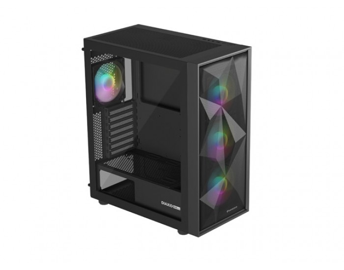 Кутия за компютър Genesis PC Case DIAXID 605 RGB Mini Tower Window, Black