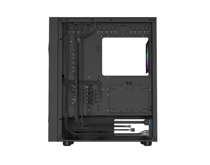 Кутия за компютър Genesis PC Case DIAXID 605 RGB Mini Tower Window, Black