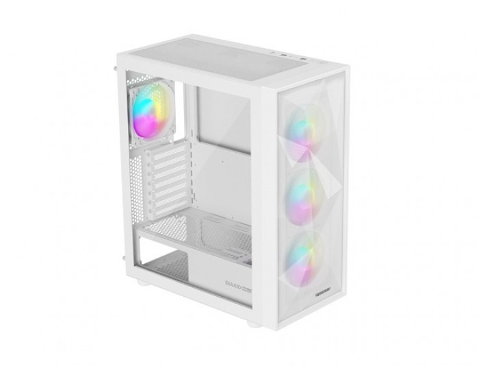 Кутия за компютър Genesis PC Case DIAXID 605 RGB Mini Tower Window, White