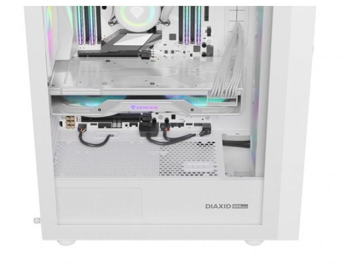 Кутия за компютър Genesis PC Case DIAXID 605 RGB Mini Tower Window, White