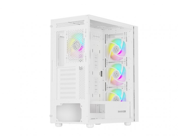 Кутия за компютър Genesis PC Case DIAXID 605 RGB Mini Tower Window, White