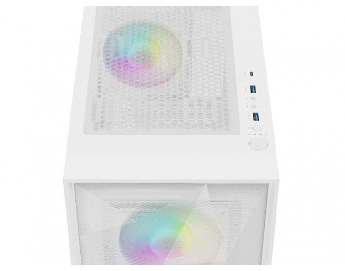 Кутия за компютър Genesis PC Case DIAXID 605 RGB Mini Tower Window, White