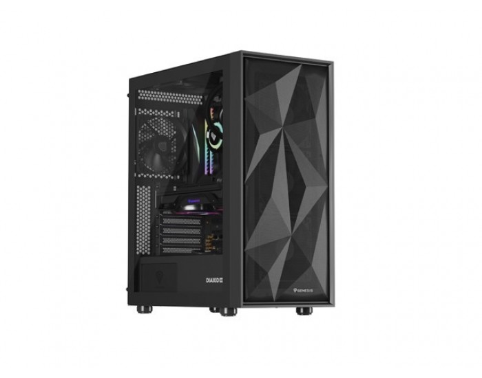 Кутия за компютър Genesis PC Case DIAXID 605F Mini Tower Window, Black