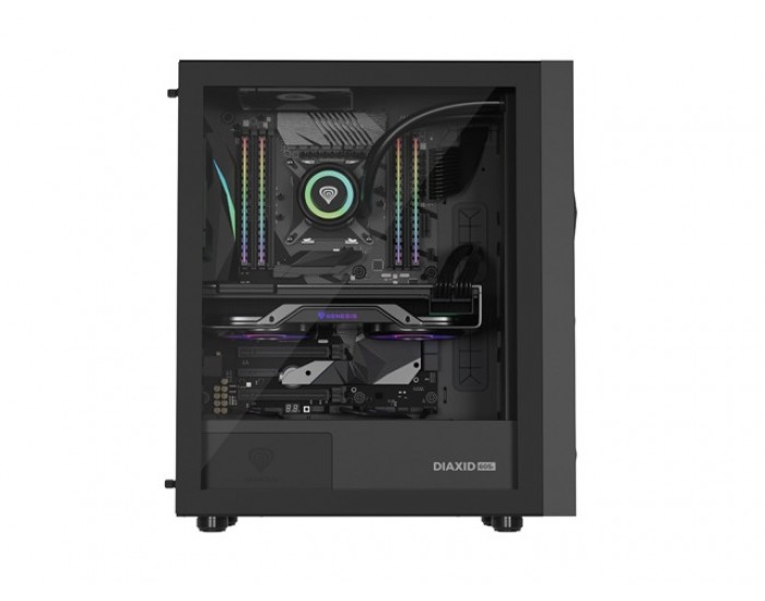 Кутия за компютър Genesis PC Case DIAXID 605F Mini Tower Window, Black