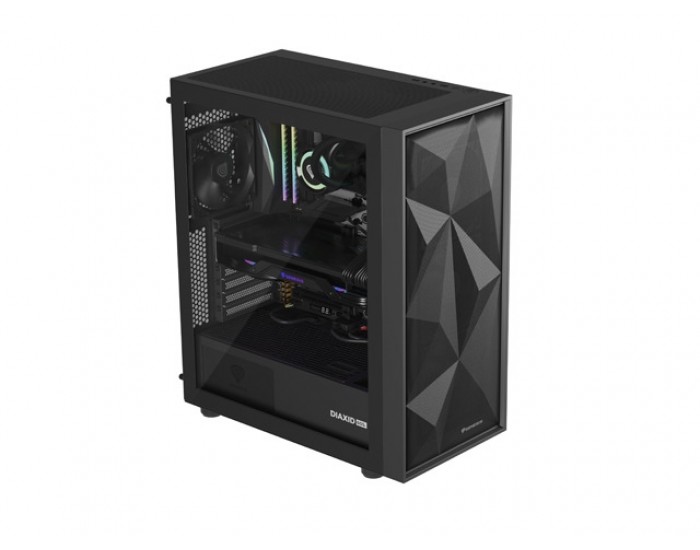 Кутия за компютър Genesis PC Case DIAXID 605F Mini Tower Window, Black