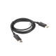 Кабел Lanberg display port M/M cable 1.8m 4K, black