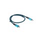 Кабел Lanberg USB-C(M) -> USB-C (M) 4.0 cable 0.5m 100W 8K 30Hz Black-Blue