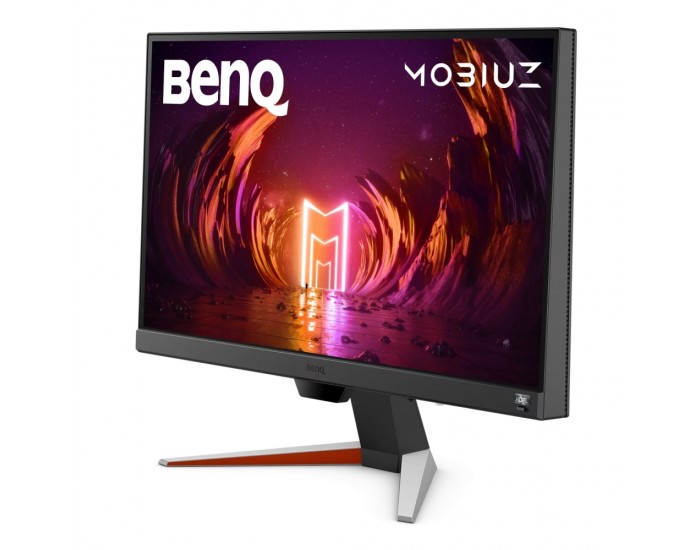 Монитор BenQ MOBIUZ EX240N 23.8" VA, 1920x1080 FHD, 1ms 165Hz, 250 cd/m2, FreeSync Premium, HDMI 2.0, DP, HDRi, B.I.+, treVolo 2x 2.5W speakers, Tilt (down/up) -5 - 15°, Eye-care VESA 100x100, Silver