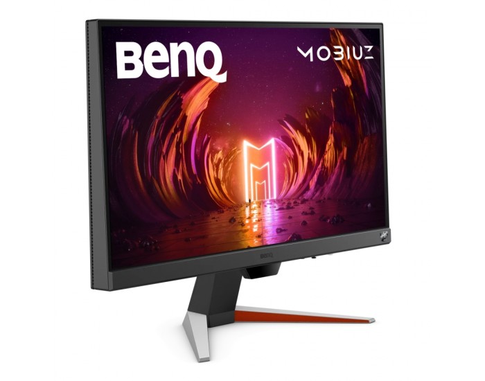 Монитор BenQ MOBIUZ EX240N 23.8" VA, 1920x1080 FHD, 1ms 165Hz, 250 cd/m2, FreeSync Premium, HDMI 2.0, DP, HDRi, B.I.+, treVolo 2x 2.5W speakers, Tilt (down/up) -5 - 15°, Eye-care VESA 100x100, Silver