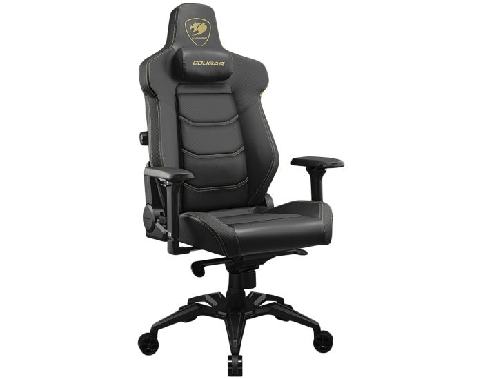 COUGAR Armor EVO Royal, Gaming Chair, Integrated 4-way lumbar support, Magnetic neck pillow memory foam, Breathable PVC leather, Full steel frame for sturdy support, 4D adjustable armrest, 5-star base and extra-size wheels, Support up to 160kg