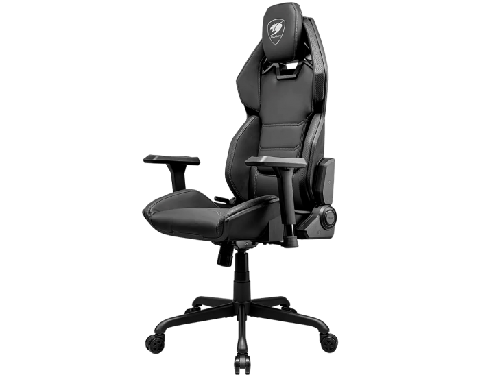 COUGAR Chair Hotrod Royal, Hyper-Dura leatherette, Micro suede-like texture, 150º Reclining, Piston Lift Height Adjustment, RocX, 4D Adjustable Armrest,Plus-Size Wheels, Class 4 Gas Lift Cylinder,