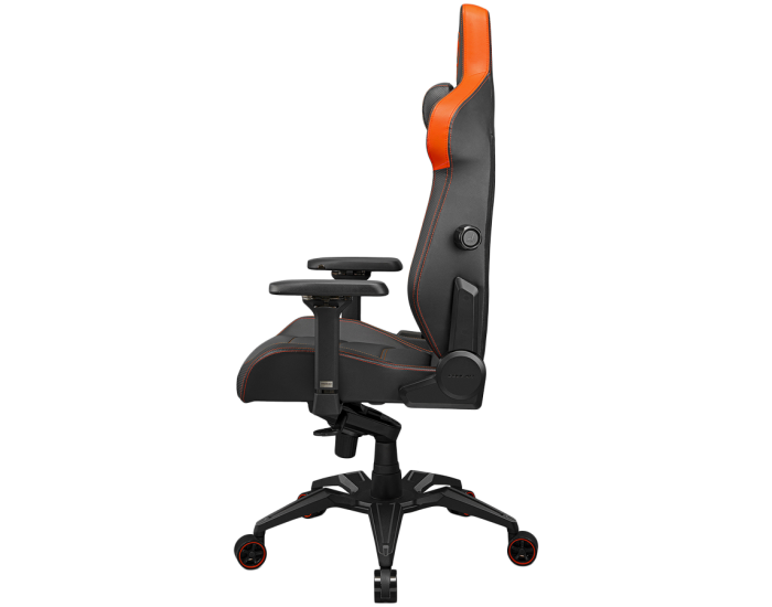 COUGAR Armor EVO, Gaming Chair, Integrated 4-way lumbar support, Magnetic neck pillow memory foam, Breathable PVC leather, Full steel frame for sturdy support, 4D adjustable armrest, 5-star base and extra-size wheels, Support up to 160kg