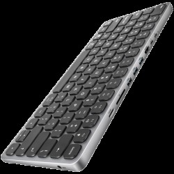 AXAGON HMC-KB keyboard USB-C 5Gbps with HUB, microSD/SD, 3x USB-A, HDMI 4K/60Hz, PD 100W, Audio, US layout - Axagon