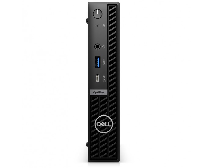 Настолен компютър Dell OptiPlex 7020 MFF, Intel Core i7-14700T vPro (33MB cache, 20 cores, up to 5.0 GHz Turbo), 1 X 16GB DDR5, 5600, 512GB SSD PCIe M.2, Integrated Graphics, Wi-Fi 6E, Bulgarian Keyboard&Mouse, W11Pro, 3Y PS