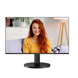 Монитор AOC 24B3CF2, 23.8" IPS WLED, 1920x1080@100Hz, 4ms GtG, 1ms MPRT, 250cd m/2, 1300:1, 20M:1 DCR, Adaptive Sync, FlickerFree, Low Blue Light., 2Wx2, Tilt, Height Adjust, HDMI, USB hub - Монитори