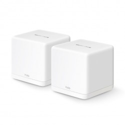 Безжична Wi-Fi 6 Mesh система Mercusys Halo H60X(2-pack) AX1500 - Рутери и Суичове