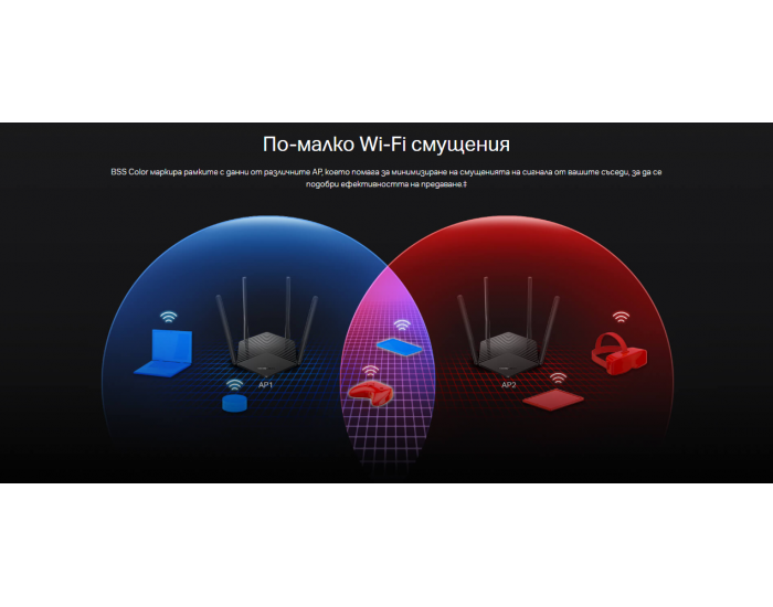 2-лентов WiFi 6 рутер Mercusys MR60X AX1500