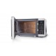 Микровълнова печка Sharp YC-MG02E-S, Fully Digital, Built-in microwave grill, Grill Power: 1000W, Cavity Material -steel, 20l, 800 W, LED Display Blue, Timer & Clock function, Child lock, Silver/Black door, Defrost, Cabinet Colour: Silver