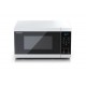 Микровълнова печка Sharp YC-MS02E-W, Fully Digital, Cavity Material -steel, 20l, 800 W, LED Display Blue, Timer & Clock function, Child lock, Silver/Black door, Defrost, Cabinet Colour: White