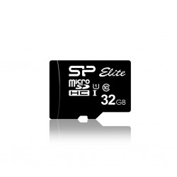 Silicon Power Elite /class 10 32GB mSD Card UHS-1 (U1) R/W: up to 85/10 MB/s, ECC function, Shock/water/x-ray-proof,  w/ adapter, EAN: 4712702628180 - USB Хъбове, Четци и Флашки