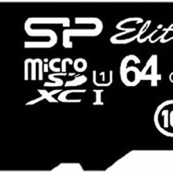 SILICON POWER memory card Micro SDXC 64GB Class 10 Elite UHS-1 +Adapter - USB Хъбове, Четци и Флашки