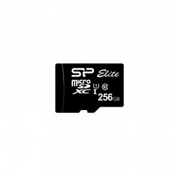 SILICON POWER memory card Micro SDXC 256GB Class 10 Elite UHS-1 +Adapter - USB Хъбове, Четци и Флашки