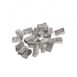 Конектор Lanberg RJ-45 FTP CAT.6 plug 8P8C Pass Throug Type (100 pcs) - Разклонители, Зарядни и Кабели