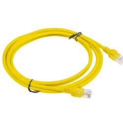 Кабел Lanberg patch cord CAT.6 2m, yellow - Lanberg