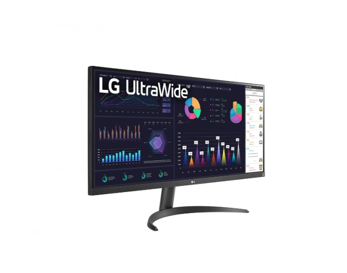 Монитор LG 34WQ500-B, 34" UltraWide AG, IPS Panel, 5ms, 1ms MBR, 1000:1, 400 cd/m2, 21:9, 2560x1080, 100 Hz, HDR 10, sRGB over 99% , AMD FreeSync, 100Hz, HDMI, Tilt, Height Adjustable, Reader Mode, Headphone Out, Black