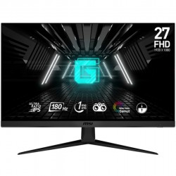 Монитор MSI G2712F, 27", Ultra Rapid IPS, 180Hz, 1ms, FHD 1920x1080, Anti-glare, FLAT, Adaptive-sync, Night Vision, Anti-Flicker, Less Blue Light, 300 nits, 1000:1, 100M:1, 1x Display Port (1.2a), 2x HDMI (2.0b), Headphone out, Tilt, FRAMELESS, VESA - Монитори