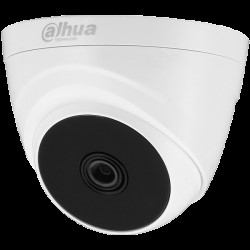 Dahua HDCVI camera 2MP, Eyeball, Day&Night, 1/2.7" CMOS, 1920×1080 Effective Pixels, 30fps@1080P, Focal Length 2.8mm, View angle 103°, IR distance up to 20m, 0.04Lux/F1.85, 0Lux IR on, indoor installation, 12V DC, max 2.3W - Офис