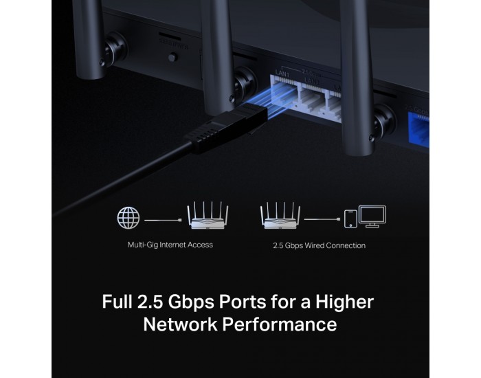 3-лентов Wi-Fi 7 рутер Mercusys MR47BE