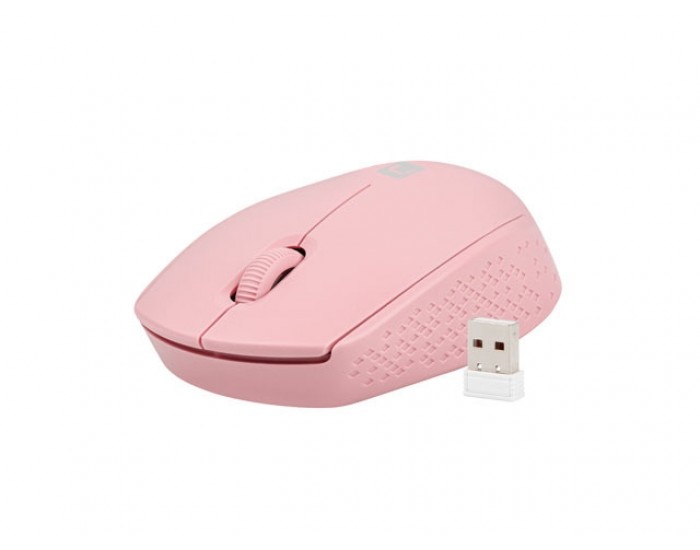 Мишка Natec Mouse Stork Wireless 1600DPI Optical, Pink