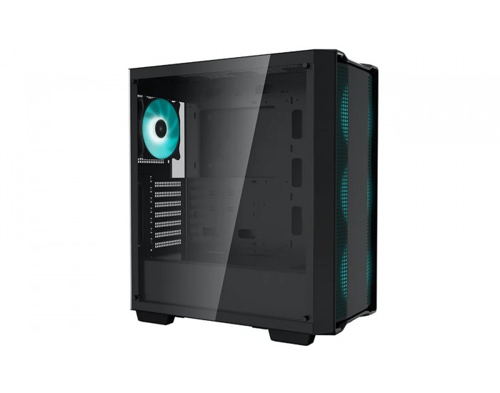 DeepCool CC560 V2, Mid Tower, Mini-ITX/Micro-ATX/ATX, 1xUSB3.0, 1xUSB2.0, 1xAudio, 4x120mm Pre-Installed LED Fans, Tempered Glass, Mesh Panel