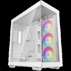 DeepCool CH780 WH, Mid Tower, Mini-ITX/Micro-ATX/ATX/E-ATX, 4xUSB3.0, 1xAudio, 1x Type C Gen 2, 1x420mm Pre-Installed ARGB Fan, Tempered Glass, Mesh Panel, White, R-CH780-WHADE41-G-1 - Офис