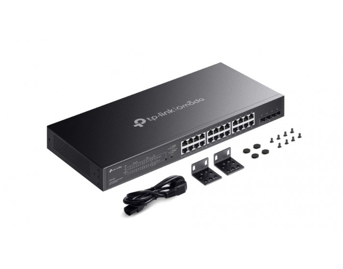 28-портов гигабитен управляем комутатор TP-Link Omada SG2428LP с 16-портов PoE+