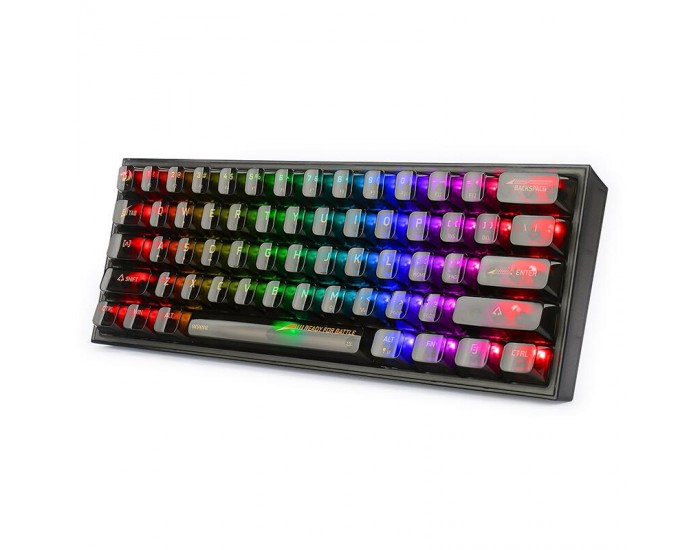 RGB Механична геймърска клавиатура Redragon Fizz K617CTB-RGB с transparent switches