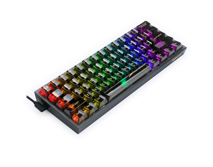 RGB Механична геймърска клавиатура Redragon Fizz K617CTB-RGB с transparent switches